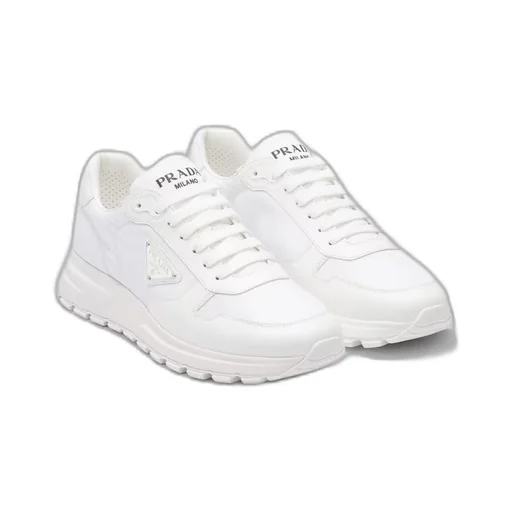 Prada Re-Nylon and brushed leather sneakers