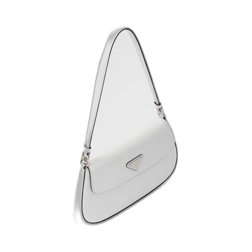 Prada Cleo brushed leather shoulder bag with flap