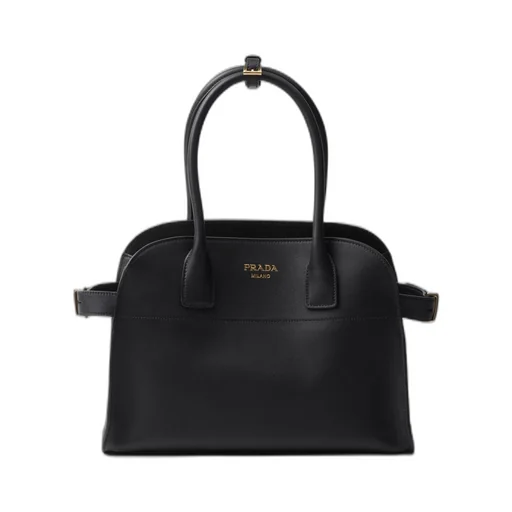 Medium leather tote bag