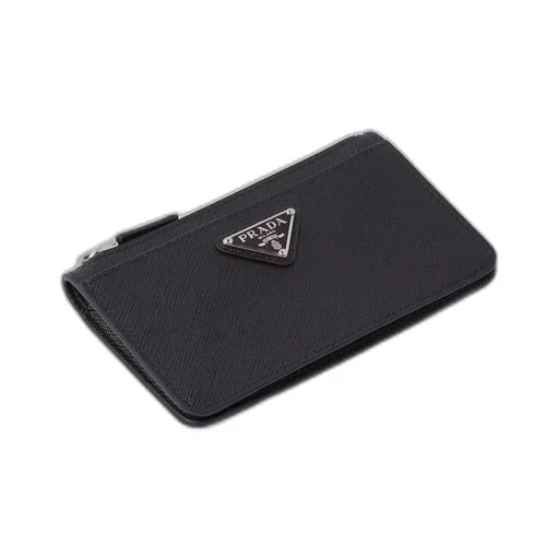 Saffiano leather card holder