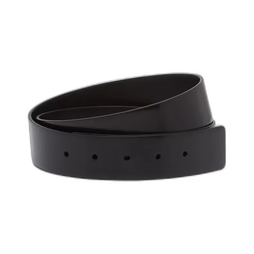 Brushed leather belt strap