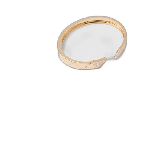 Eternal Gold bangle bracelet in yellow gold with diamonds