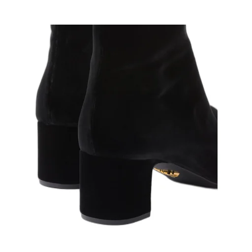 Velvet booties