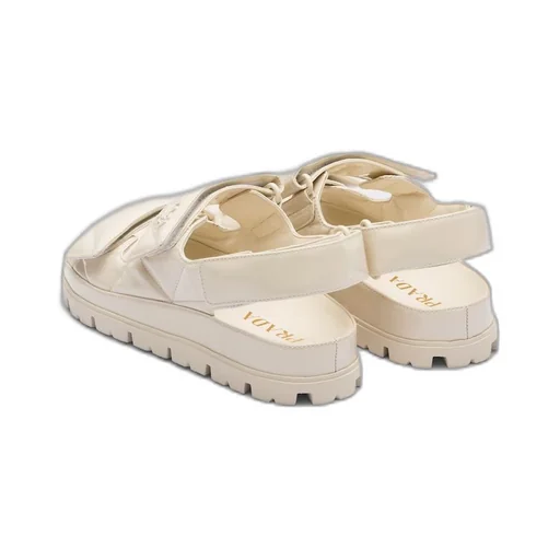 Patent leather sandals