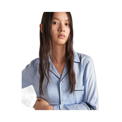 Jacquard crêpe de Chine pajamas