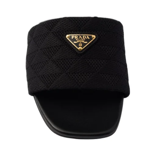 Embroidered fabric slides
