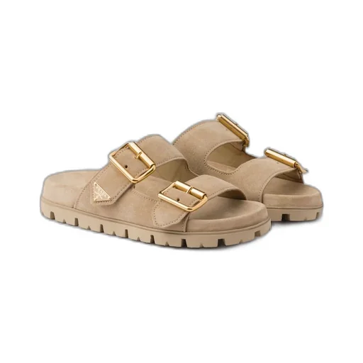Suede strap slides