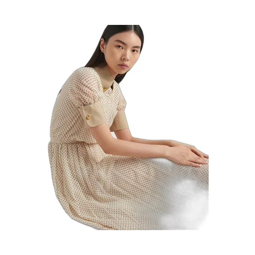 Printed georgette dress