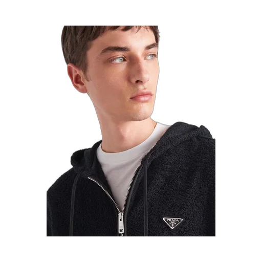 Terrycloth hoodie jacket