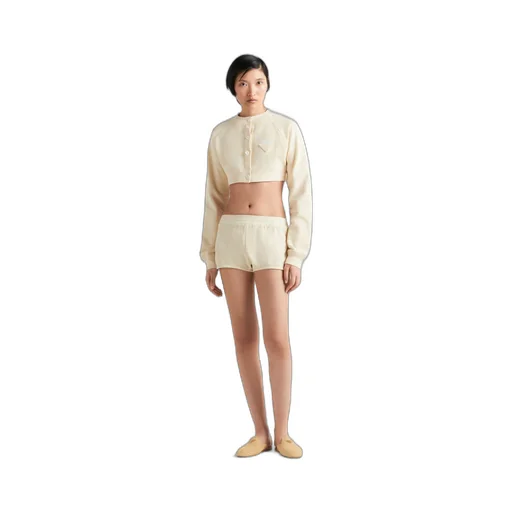 Cotton fleece shorts