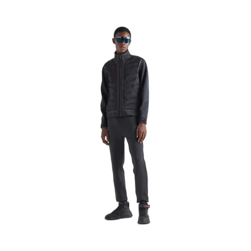 Padded recycled double jersey jacket