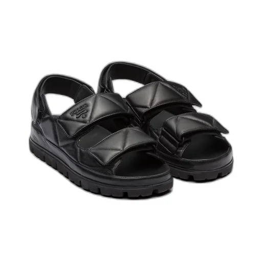 Padded nappa leather sandals