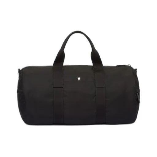 Re-Nylon and Saffiano leather duffle bag