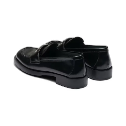 Unlined brushed leather loafers