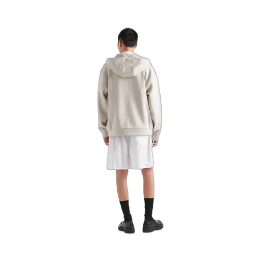 Cotton and cashmere hoodie