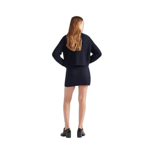Wool miniskirt