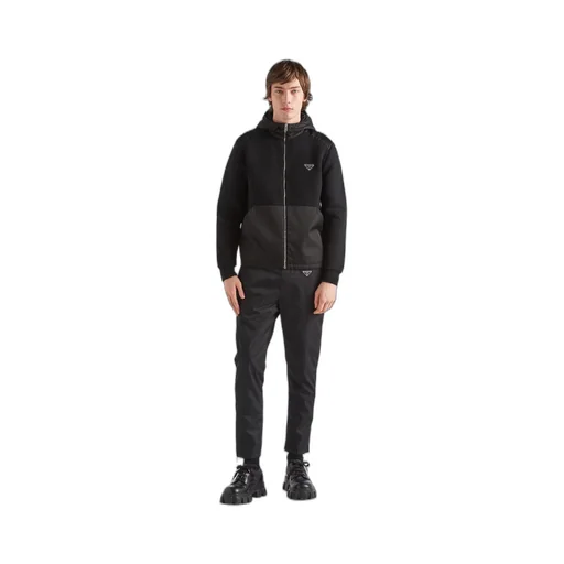 Wool and Re-Nylon Gabardine trousers