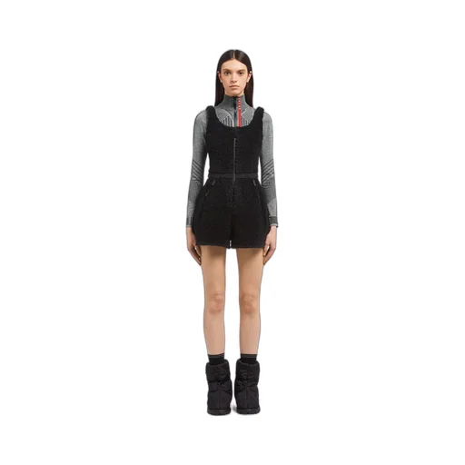 Short double fleece jumpsuit