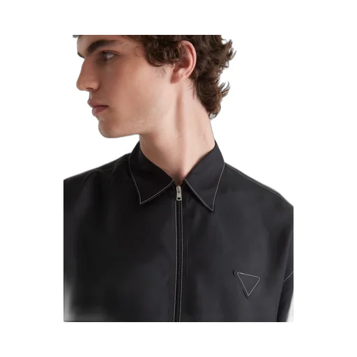 Silk twill shirt