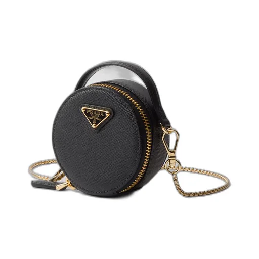 Saffiano leather mini-pouch