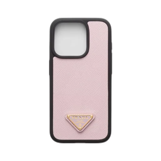 Saffiano leather cover for iPhone 15 Pro