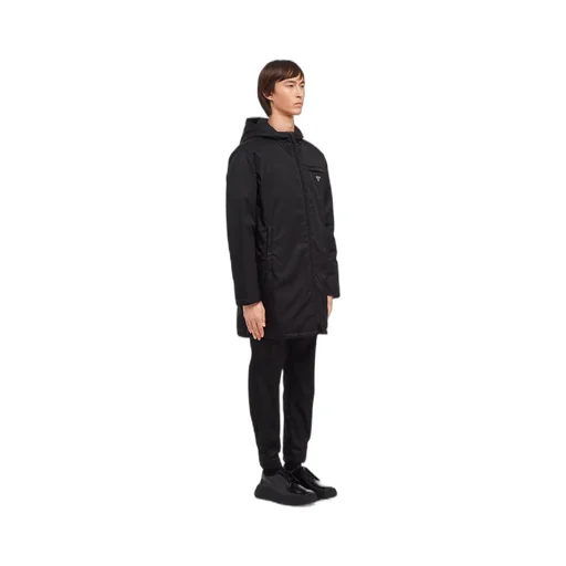 Re-Nylon gabardine puffer coat