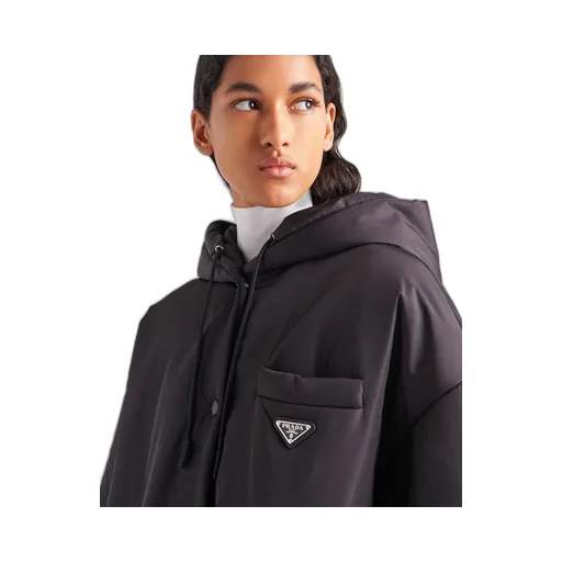 Oversized light Re-Nylon raincoat