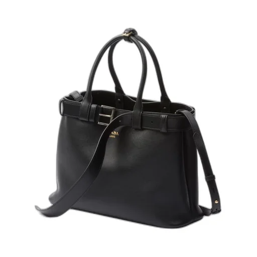 Prada Buckle large leather handbag with belt