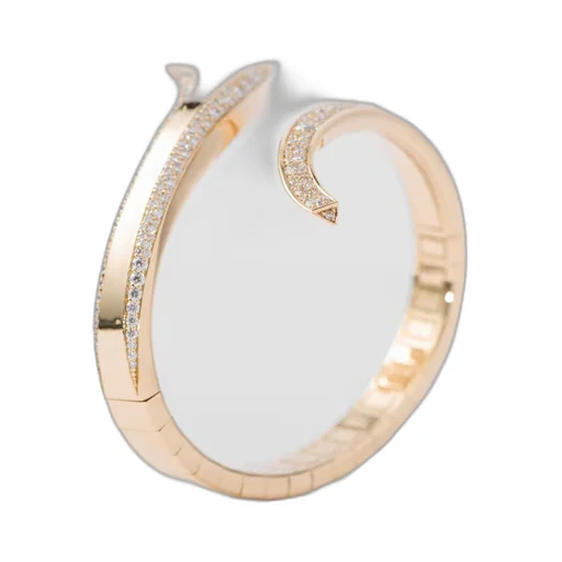 Eternal Gold snake bracelet in yellow gold and diamonds