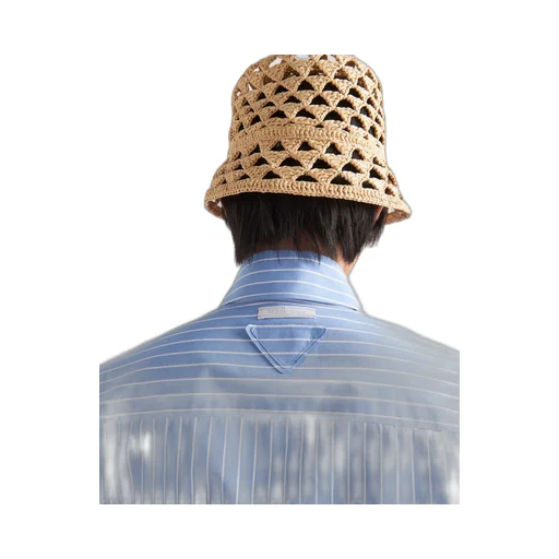 Striped poplin shirt