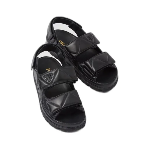 Padded nappa leather sandals