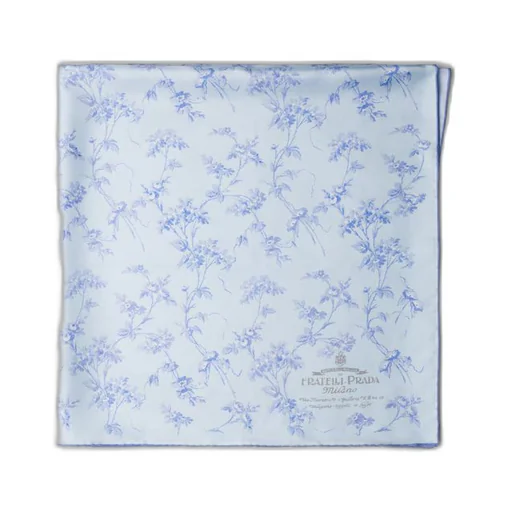 Printed silk twill scarf