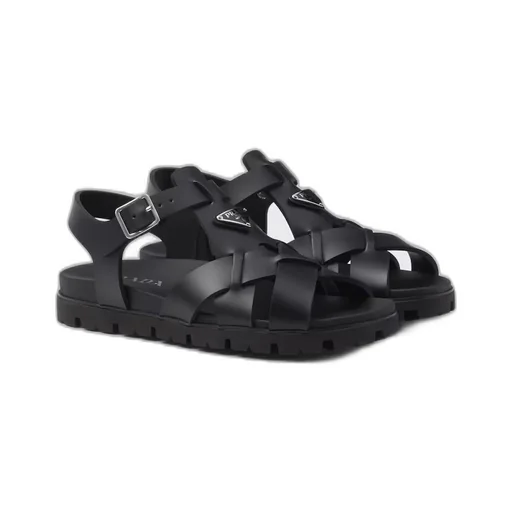 Crisscross rubber sandals