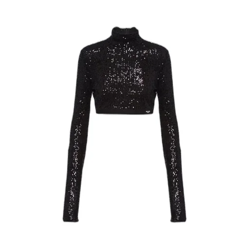 Sequined stretch top