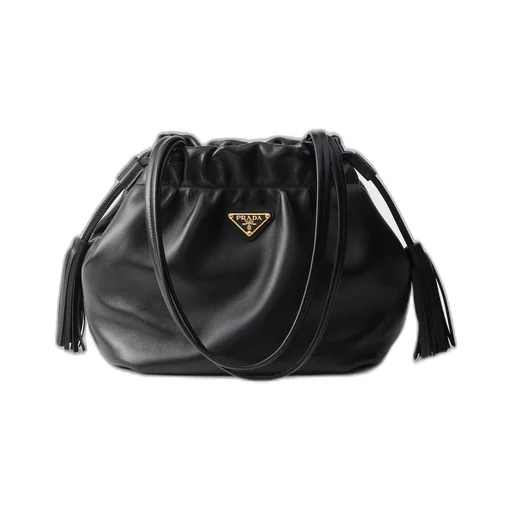 Nappa leather shoulder bag