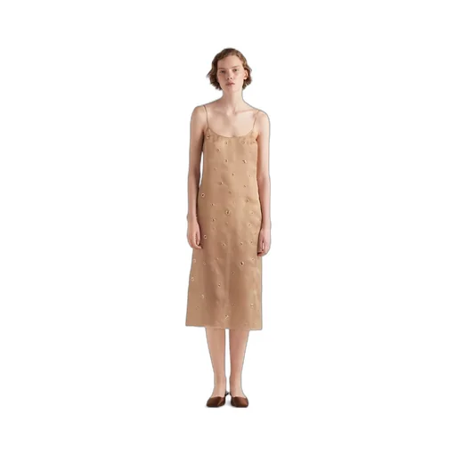 Embroidered organza dress