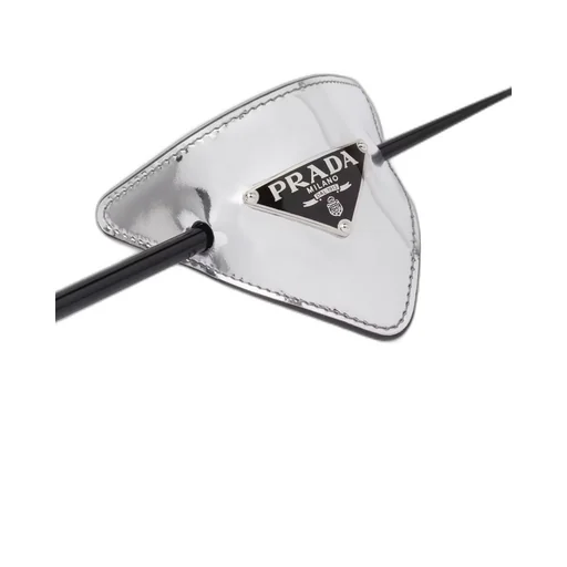 Brushed leather hair clasp with stick