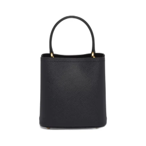 Small Saffiano Leather Prada Panier Bag