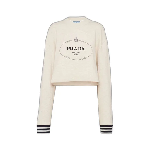 Oversized cotton fleece sweatshirt