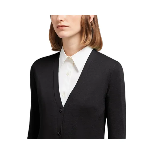 Cashmere and silk cardigan