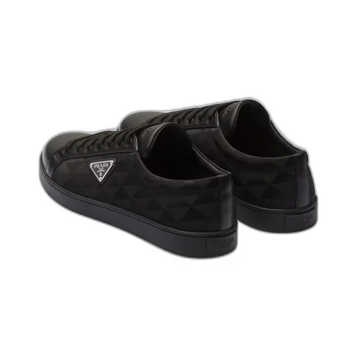 Leather and Re-Nylon sneakers
