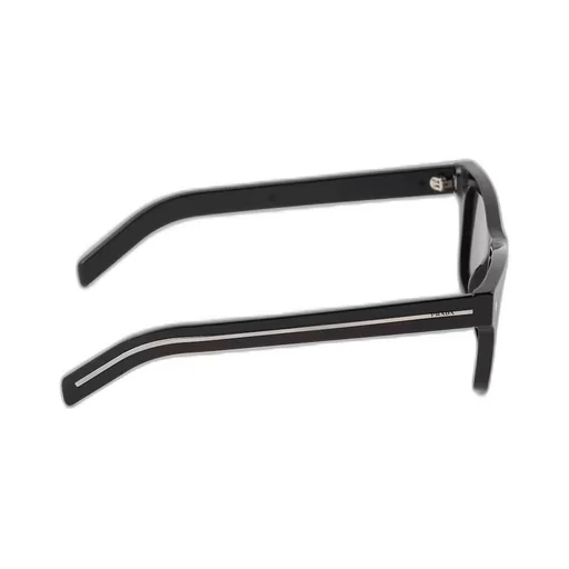 Sunglasses with iconic metal plaque