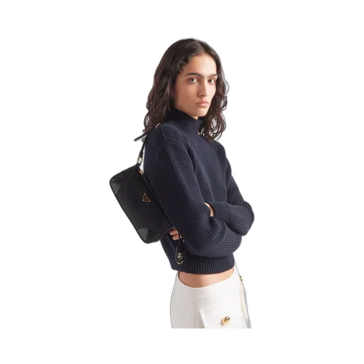 Re-Edition 2002 Re-Nylon and brushed leather shoulder bag