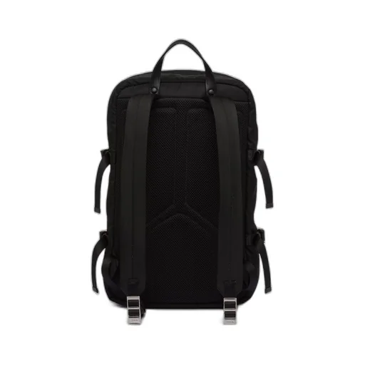 Re-Nylon and Saffiano leather backpack