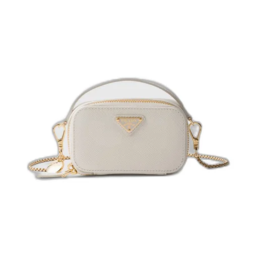 Saffiano leather mini-pouch