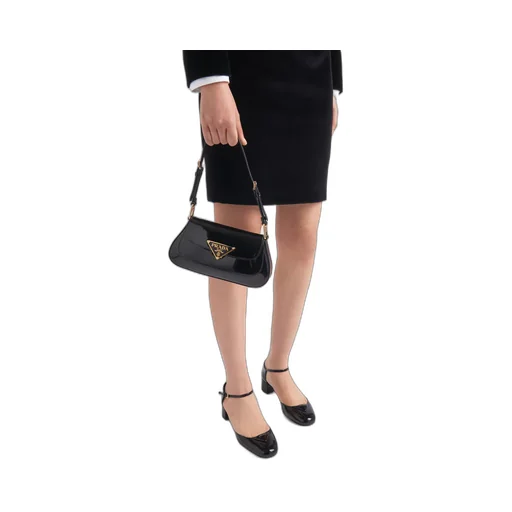 Velvet midi-skirt