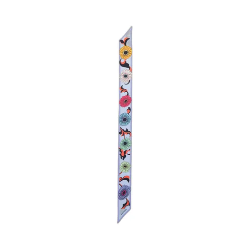 Printed silk twill scarf
