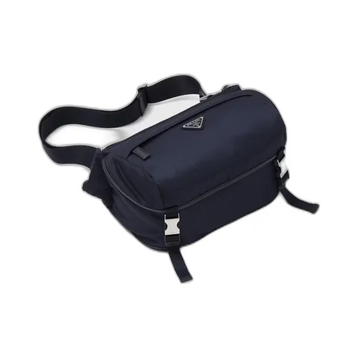 Re-Nylon and Saffiano leather shoulder bag