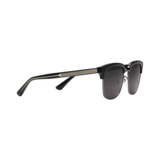 Rectangular-frame metal sunglasses