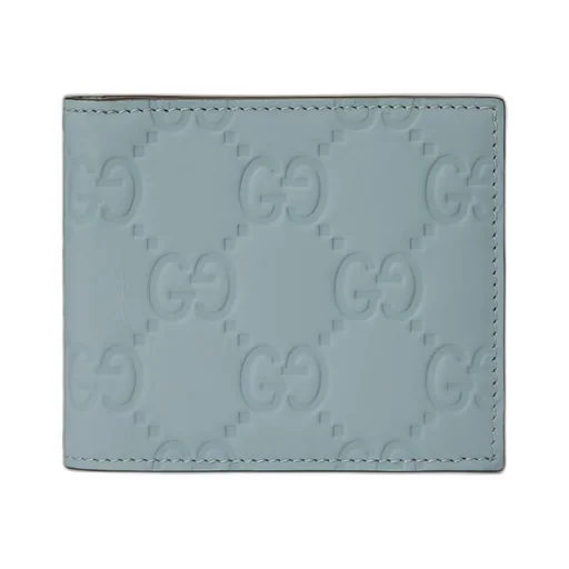GG rubber-effect bi-fold wallet